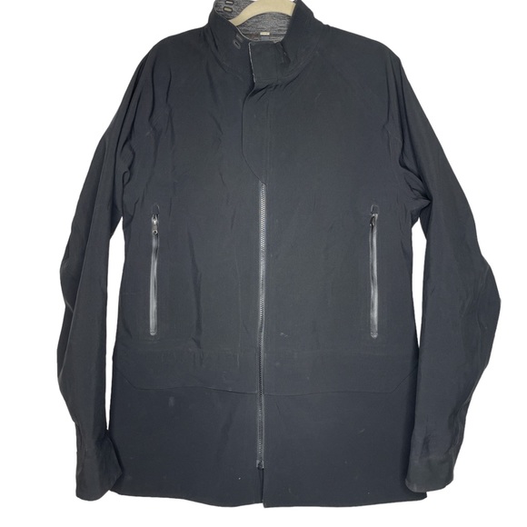 Lululemon Athletica Palindro Black/Heathered Black Mens Reversible Jacket Large - Picture 9 of 12
